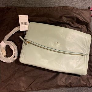 NWT Kate Spade lg leather clutch